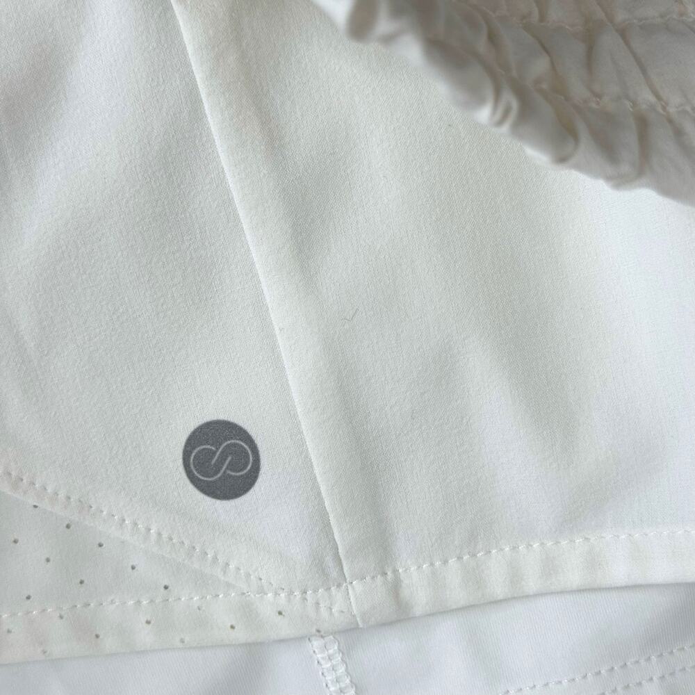 CALIA Women's Infinity Mid Rise 2 In 1 Short White Size Medium - Picture 6 of 11
